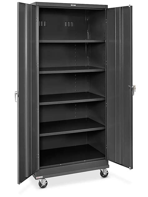 black steel industrial floor cabinet|Standard Mobile Storage Cabinet .